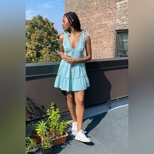 Urban Outfitters embroidered babydoll dress